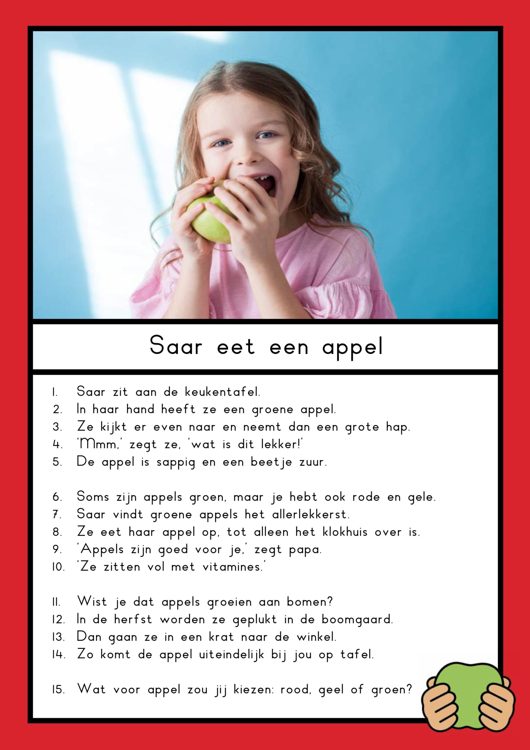 teksten appel groep 4