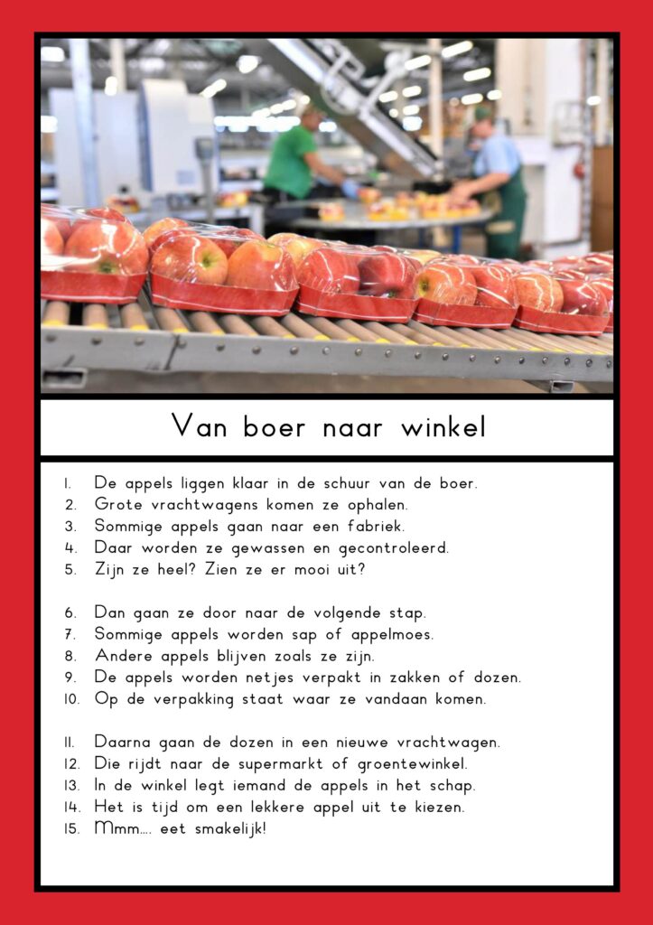 teksten appel groep 4