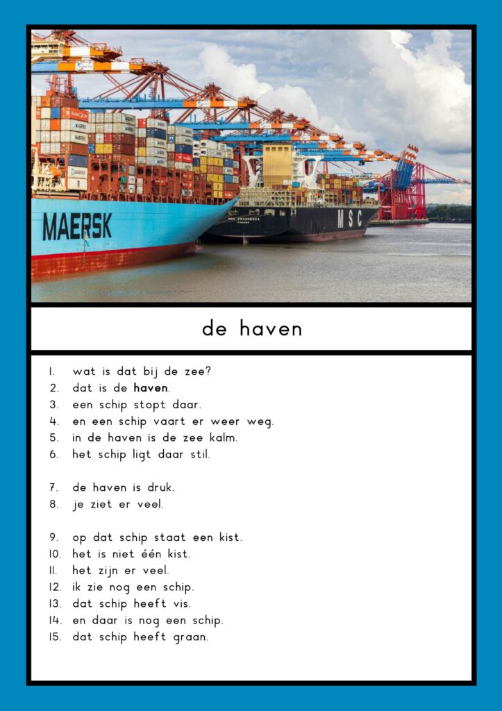 teksten de haven